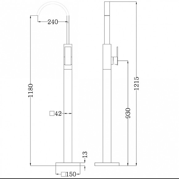 Смеситель для раковины Abber Wasserfall AF8640 Хром Смеситель для раковины Abber Wasserfall AF8640 Хром