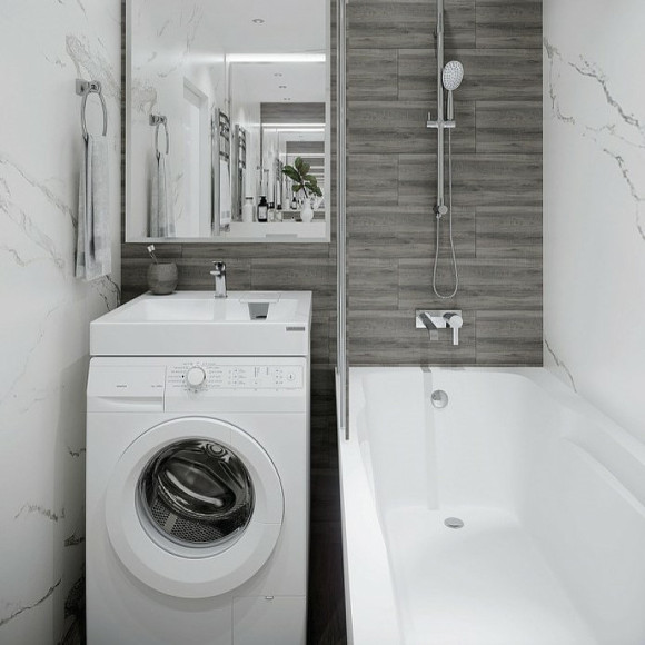 Раковина Paulmark Berg 60 PM710431 на стиральную машину Белая