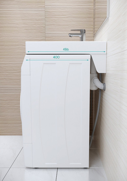 Раковина Paulmark Berg 60 PM710431 на стиральную машину Белая