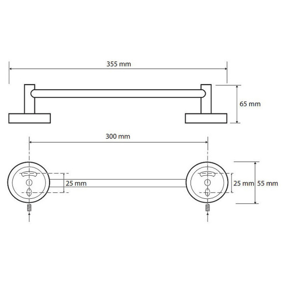 Полотенцедержатель Bemeta Omega 104104012 Хром Полотенцедержатель Bemeta Omega 104104012 Хром