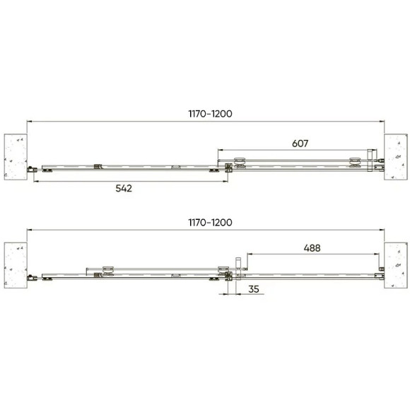 Душевая дверь Veconi Vianno VN-70 120 VN70-120-01-19C4 профиль Черный матовый стекло прозрачное Душевая дверь Veconi Vianno VN-70 120 VN70-120-01-19C4 профиль Черный матовый стекло прозрачное