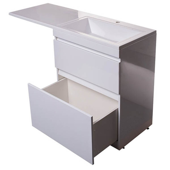 Тумба под раковину Style Line Даллас 130 Люкс Plus Белая Тумба под раковину Style Line Даллас 130 Люкс Plus Белая