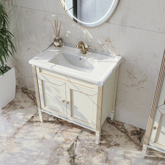 Тумба под раковину Caprigo Albion Promo 80 33312-В002 Бежевая матовая Тумба под раковину Caprigo Albion Promo 80 33312-В002 Бежевая матовая