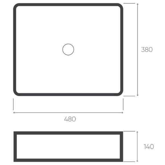 Раковина-чаша Bronze de Luxe 48 1010-GM Серая матовая Раковина-чаша Bronze de Luxe 48 1010-GM Серая матовая