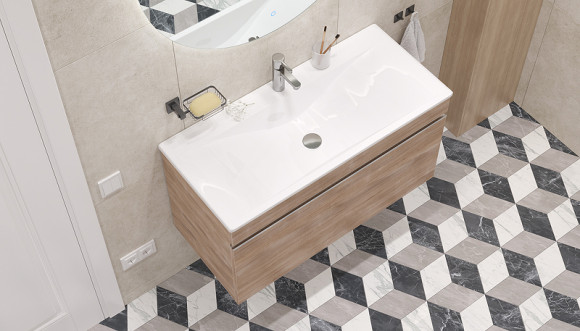 Тумба под раковину Velvex Pulsus 100 tp.PUL.PUL.100.1Y подвесная Дуб сонома Тумба под раковину Velvex Pulsus 100 tp.PUL.PUL.100.1Y подвесная Дуб сонома