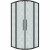 Душевой уголок Grossman Cosmo 80х80 301.K33.02.8080.21.02 профиль Черный матовый стекло шиншилла