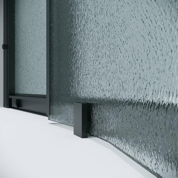 Душевой уголок Grossman Cosmo 80х80 301.K33.02.8080.21.02 профиль Черный матовый стекло шиншилла Душевой уголок Grossman Cosmo 80х80 301.K33.02.8080.21.02 профиль Черный матовый стекло шиншилла