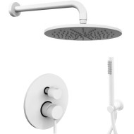 Душевая система Paffoni Light KITLIG018BO Белая матовая