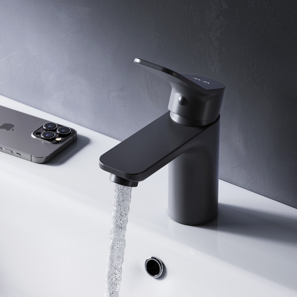 Смеситель для раковины AM.PM X-Joy F85A02122 Черный матовый