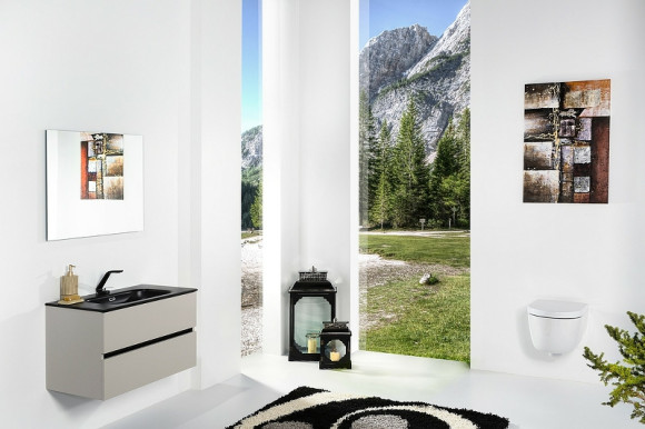 Тумба под раковину Boheme Armadi Art Vallessi 100 837-100-C mat подвесная Кашемир матовый