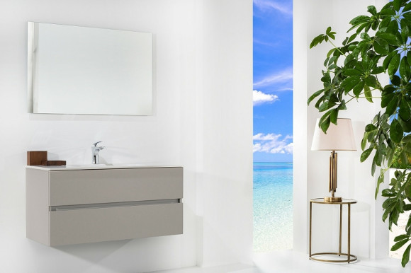 Тумба под раковину Boheme Armadi Art Vallessi 100 837-100-C mat подвесная Кашемир матовый