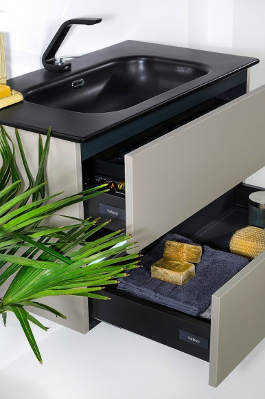 Тумба под раковину Boheme Armadi Art Vallessi 100 837-100-C mat подвесная Кашемир матовый