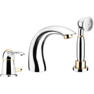 Смеситель на борт ванны Webert Aurora AU850701017 Хром Золото Смеситель на борт ванны Webert Aurora AU850701017 Хром Золото