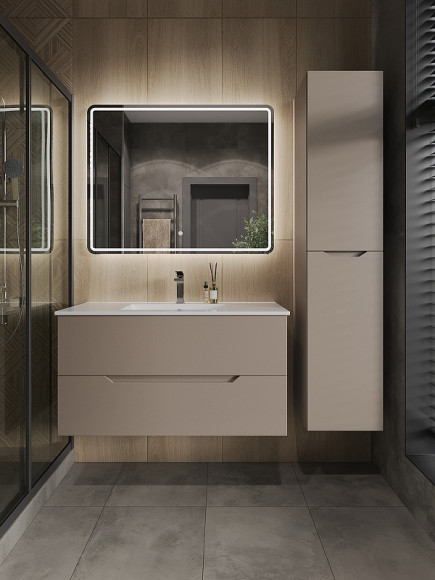 Шкаф пенал Orange Line 35 Li-35PuL подвесной Латте матовый Шкаф пенал Orange Line 35 Li-35PuL подвесной Латте матовый