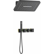 Душевая система Timo Petruma SX-5249/03SM с термостатом Черная матовая