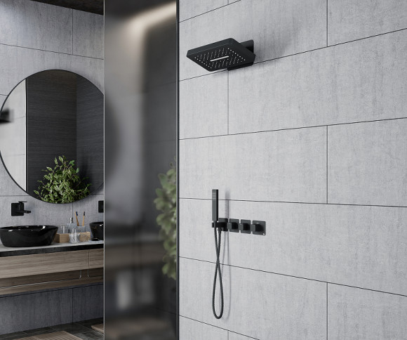 Душевая система Timo Petruma SX-5249/03SM с термостатом Черная матовая Душевая система Timo Petruma SX-5249/03SM с термостатом Черная матовая