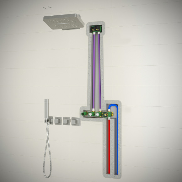 Душевая система Timo Petruma SX-5249/03SM с термостатом Черная матовая Душевая система Timo Petruma SX-5249/03SM с термостатом Черная матовая