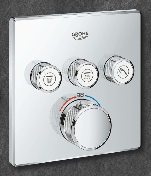 Смеситель для душа Grohe Grohtherm SmartControl 29126000 с термостатом Хром Смеситель для душа Grohe Grohtherm SmartControl 29126000 с термостатом Хром