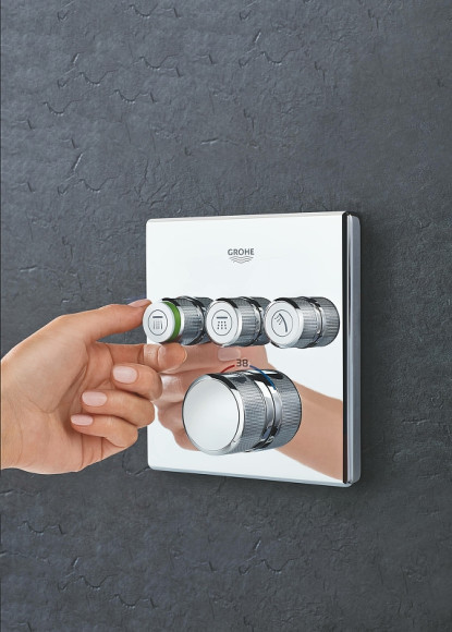 Смеситель для душа Grohe Grohtherm SmartControl 29126000 с термостатом Хром Смеситель для душа Grohe Grohtherm SmartControl 29126000 с термостатом Хром
