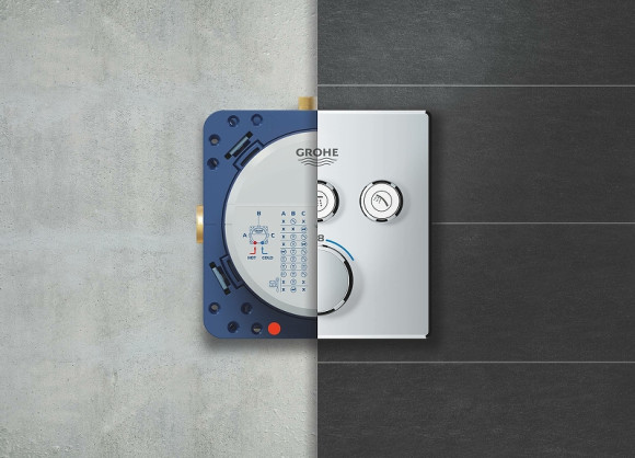 Смеситель для душа Grohe Grohtherm SmartControl 29126000 с термостатом Хром Смеситель для душа Grohe Grohtherm SmartControl 29126000 с термостатом Хром
