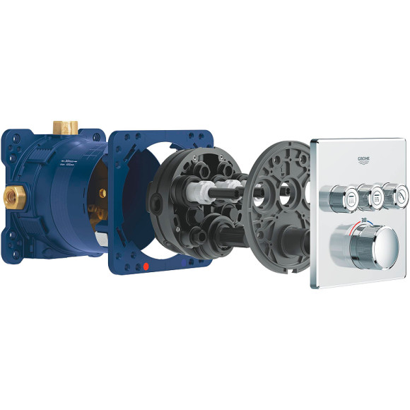 Смеситель для душа Grohe Grohtherm SmartControl 29126000 с термостатом Хром Смеситель для душа Grohe Grohtherm SmartControl 29126000 с термостатом Хром