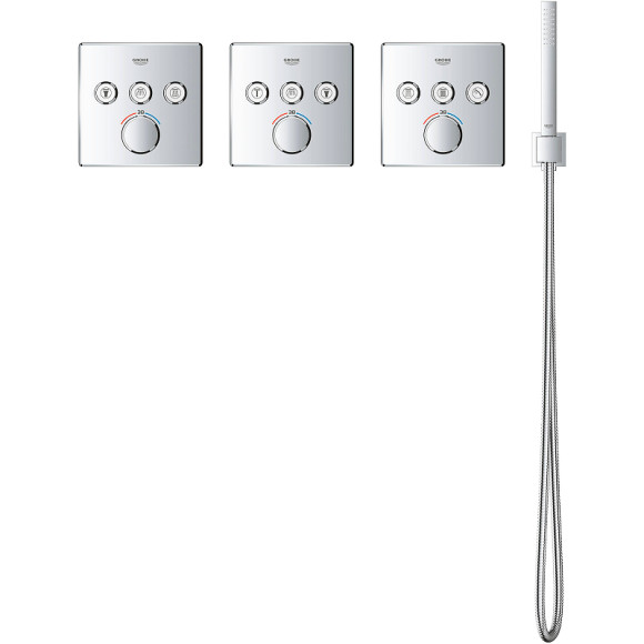 Смеситель для душа Grohe Grohtherm SmartControl 29126000 с термостатом Хром Смеситель для душа Grohe Grohtherm SmartControl 29126000 с термостатом Хром