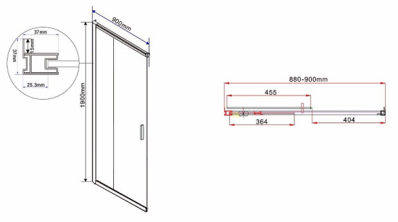 Душевой уголок Vincea Garda 120х90 VSS-1G9012CH профиль Хром стекло шиншилла
