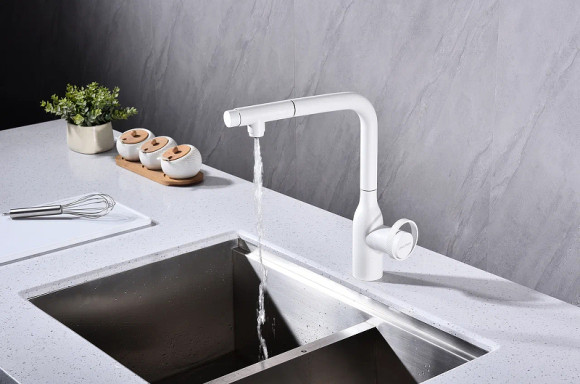 Смеситель для кухни Paulmark Urban Ur213104-431 Белый матовый