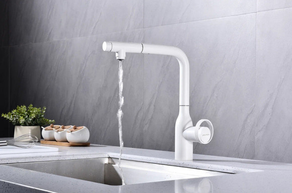 Смеситель для кухни Paulmark Urban Ur213104-431 Белый матовый