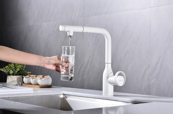 Смеситель для кухни Paulmark Urban Ur213104-431 Белый матовый