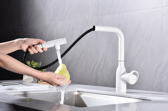 Смеситель для кухни Paulmark Urban Ur213104-431 Белый матовый