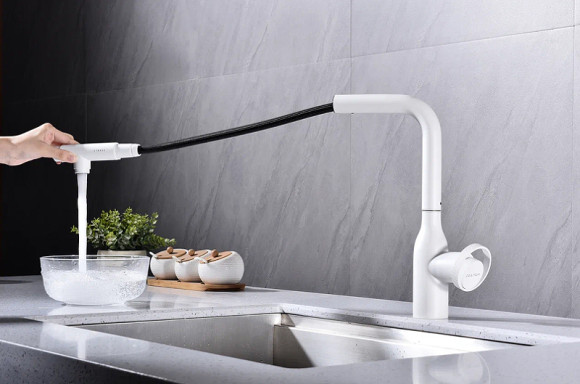 Смеситель для кухни Paulmark Urban Ur213104-431 Белый матовый