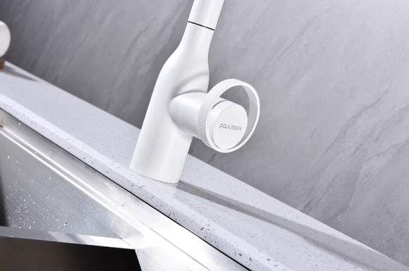 Смеситель для кухни Paulmark Urban Ur213104-431 Белый матовый