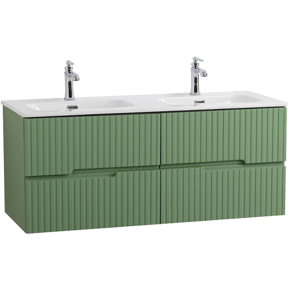 Тумба под раковину Cezares Duet-N 120 DUET-N-1200-4C-SO-2-PS-P подвесная Фисташковый Софт