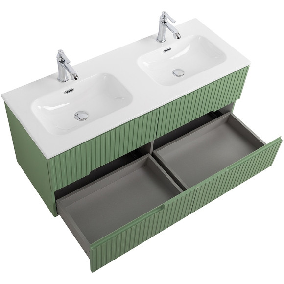 Тумба под раковину Cezares Duet-N 120 DUET-N-1200-4C-SO-2-PS-P подвесная Фисташковый Софт