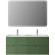 Тумба под раковину Cezares Duet-N 120 DUET-N-1200-4C-SO-2-PS-P подвесная Фисташковый Софт