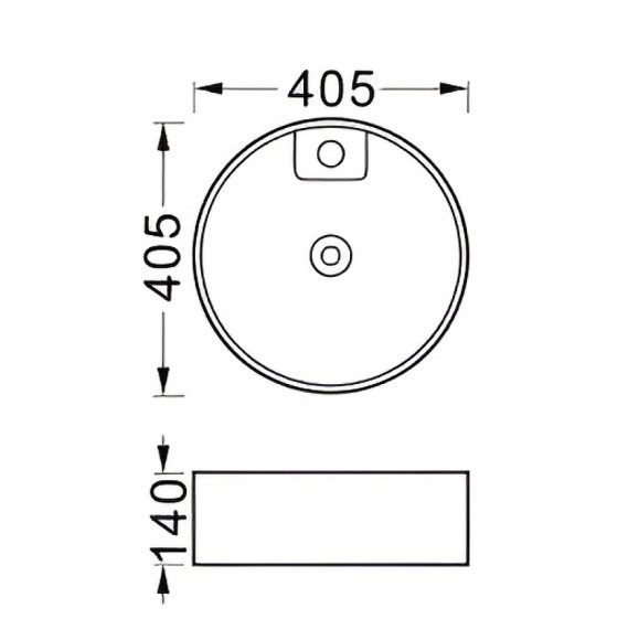 Раковина Aquatek Европа 40 AQ5212-MW Белая матовая