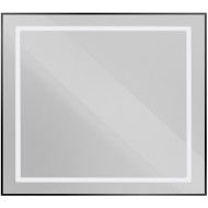 Зеркало BelBagno Kraft 90 SPC-KRAFT-900-800-SENS-NERO с подсветкой Черное с сенсорным выключателем