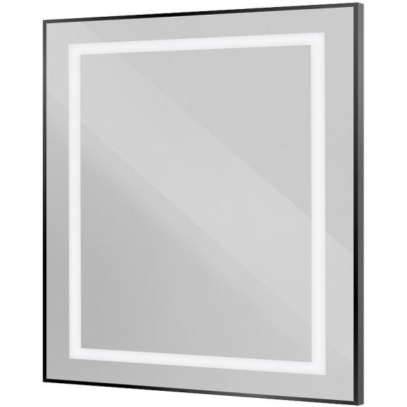 Зеркало BelBagno Kraft 90 SPC-KRAFT-900-800-SENS-NERO с подсветкой Черное с сенсорным выключателем