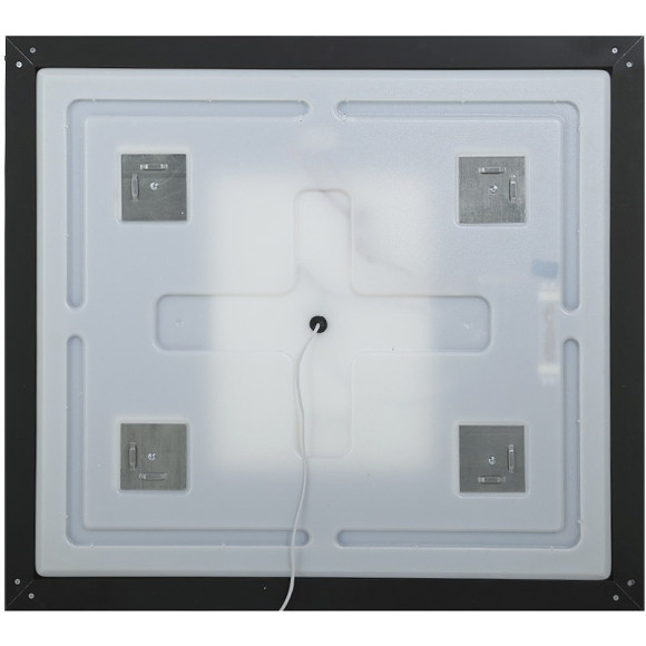 Зеркало BelBagno Kraft 90 SPC-KRAFT-900-800-SENS-NERO с подсветкой Черное с сенсорным выключателем