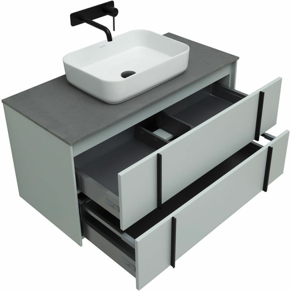 Тумба под раковину Allen Brau Reality 100 1.32007.PWM подвесная Папирус матовый Тумба под раковину Allen Brau Reality 100 1.32007.PWM подвесная Папирус матовый