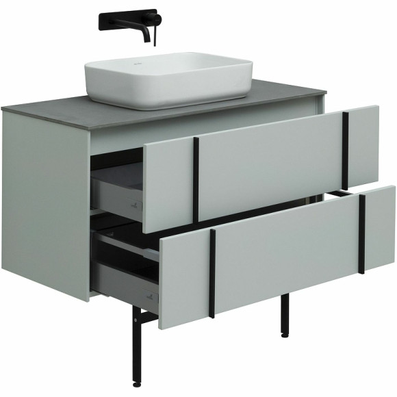 Тумба под раковину Allen Brau Reality 100 1.32007.PWM подвесная Папирус матовый Тумба под раковину Allen Brau Reality 100 1.32007.PWM подвесная Папирус матовый