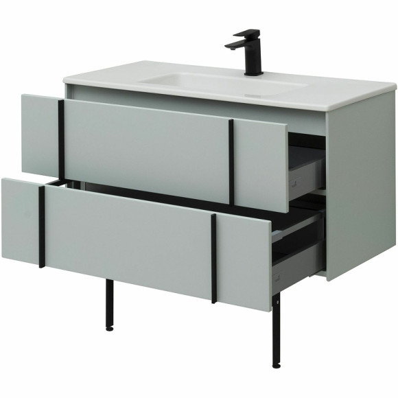 Тумба под раковину Allen Brau Reality 100 1.32007.PWM подвесная Папирус матовый Тумба под раковину Allen Brau Reality 100 1.32007.PWM подвесная Папирус матовый