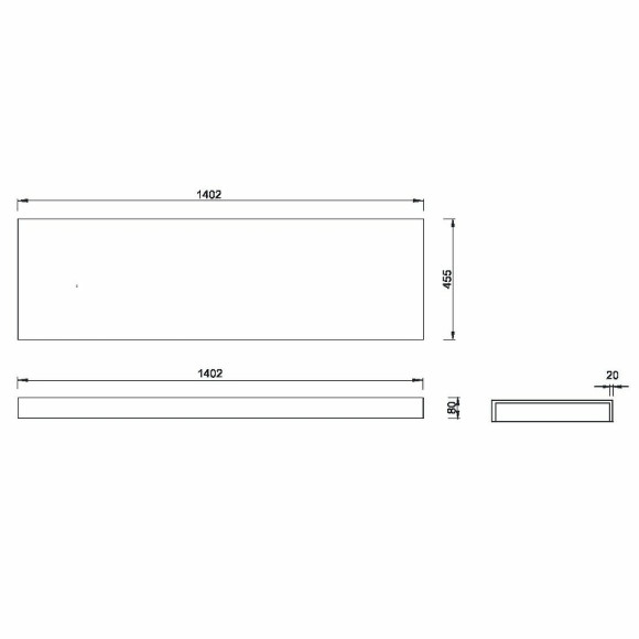 Столешница под раковину Boheme Armadi Art Flat 140 869-140 Белая