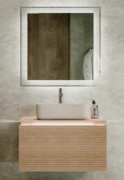 Зеркало Jorno Karat 80 Kar.02.80/P/W с подсветкой с бесконтактным выключателем