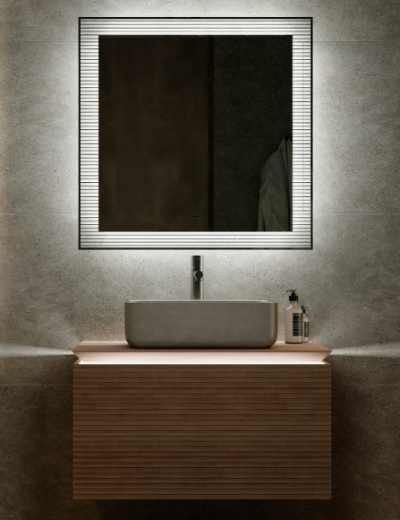 Зеркало Jorno Karat 80 Kar.02.80/P/W с подсветкой с бесконтактным выключателем