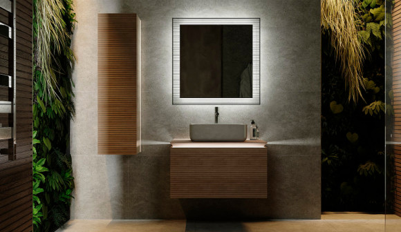 Зеркало Jorno Karat 80 Kar.02.80/P/W с подсветкой с бесконтактным выключателем