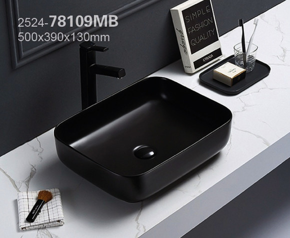 Раковина-чаша Azario 50 AZ-78109MB Черная матовая Раковина-чаша Azario 50 AZ-78109MB Черная матовая