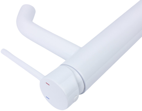 Смеситель для раковины Bronze de Luxe Scandi 1452W Белый глянцевый Смеситель для раковины Bronze de Luxe Scandi 1452W Белый глянцевый