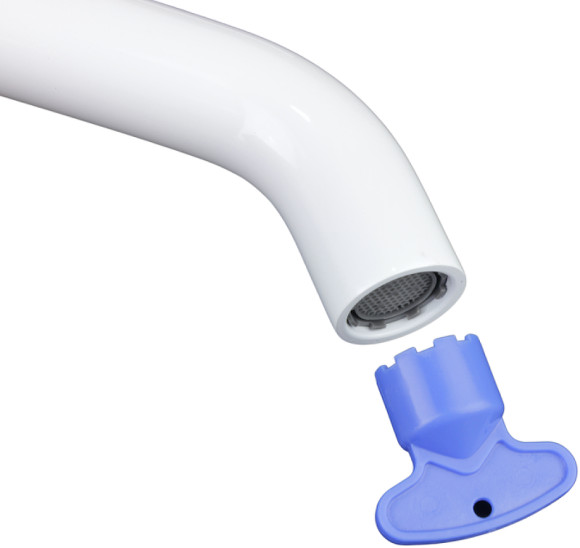 Смеситель для раковины Bronze de Luxe Scandi 1452W Белый глянцевый Смеситель для раковины Bronze de Luxe Scandi 1452W Белый глянцевый